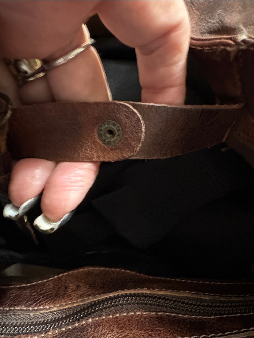 BED|STÜ Cersei Leather Convertible Shoulder/Bucket Bag - Picture 12 of 16